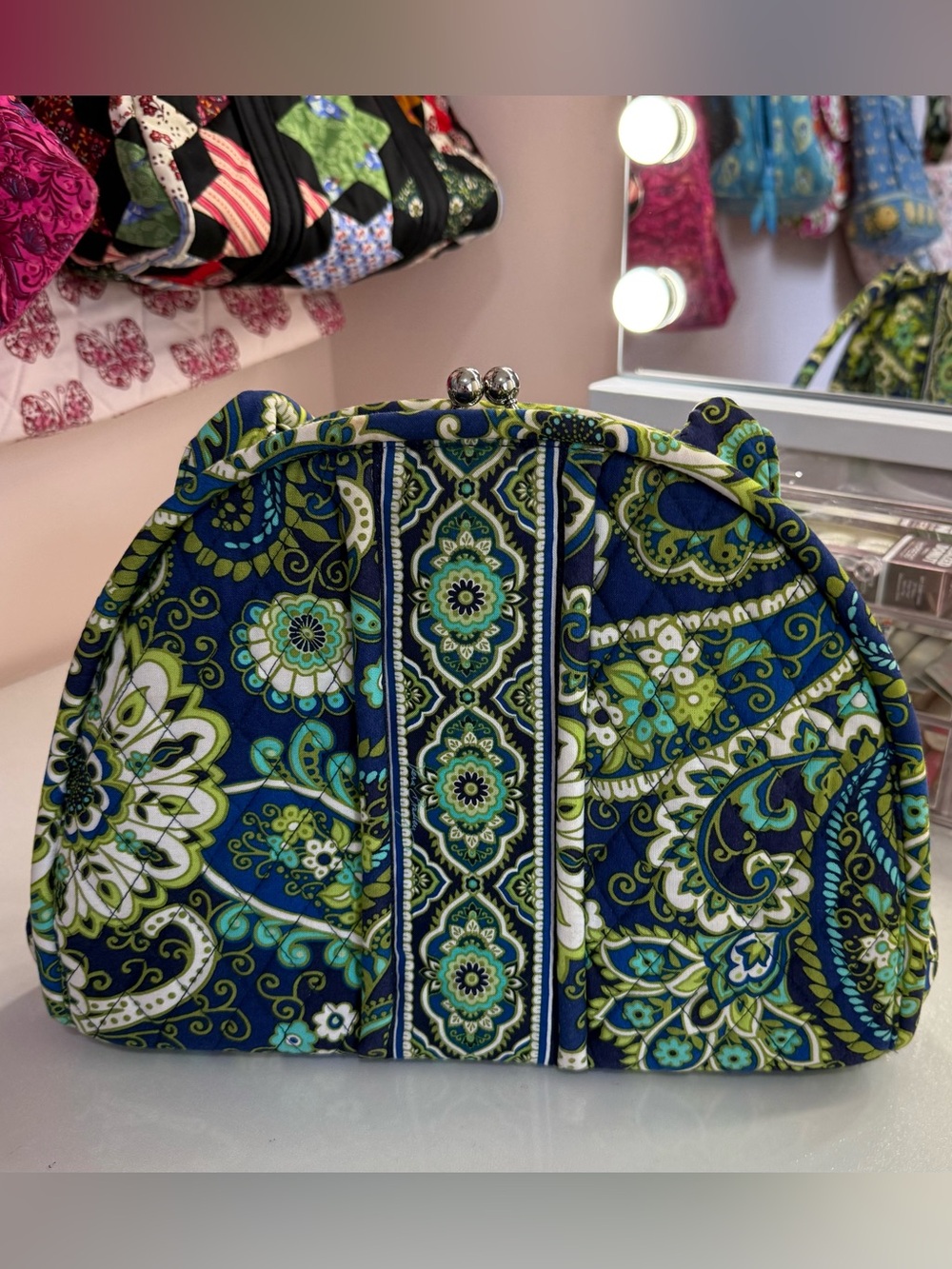 Vera Bradley Rhythm & Blues Kiss-lock Purse